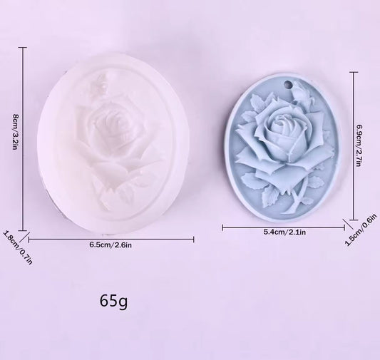 Rose Flower Silicone Mold Wax Sachet WM012