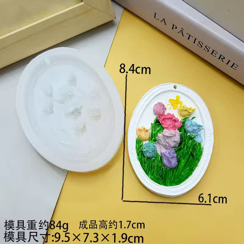 Timeless Tulips Silicone Mold Wax Sachet WM002