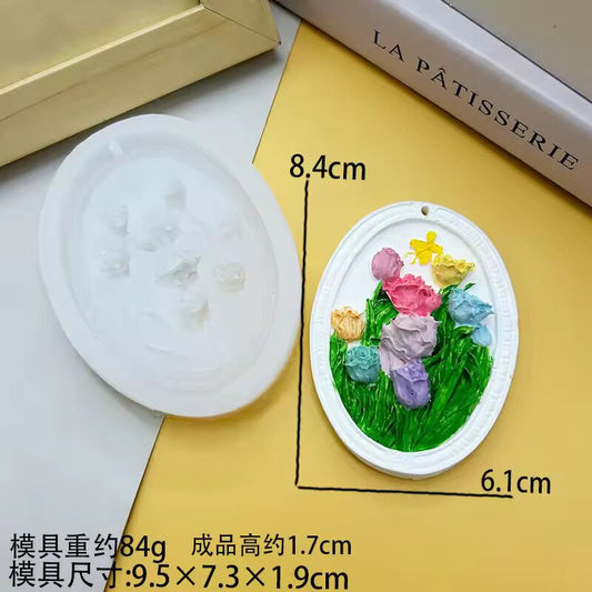 Timeless Tulips Silicone Mold Wax Sachet WM002