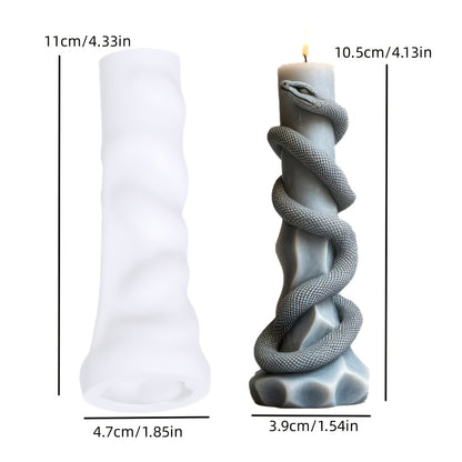 Snake Pilar Candle Candle Mold MB129