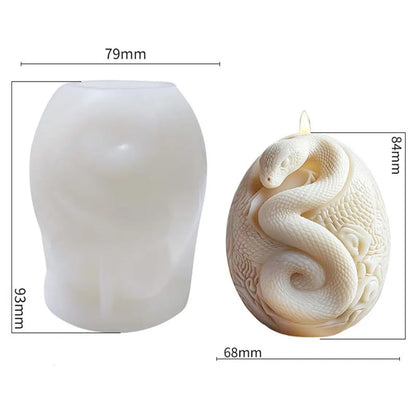 Snake Egg candle silicone mold MB127
