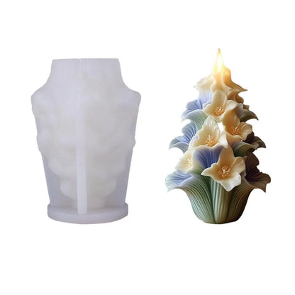 Lily Candle Silicone Mold MB112