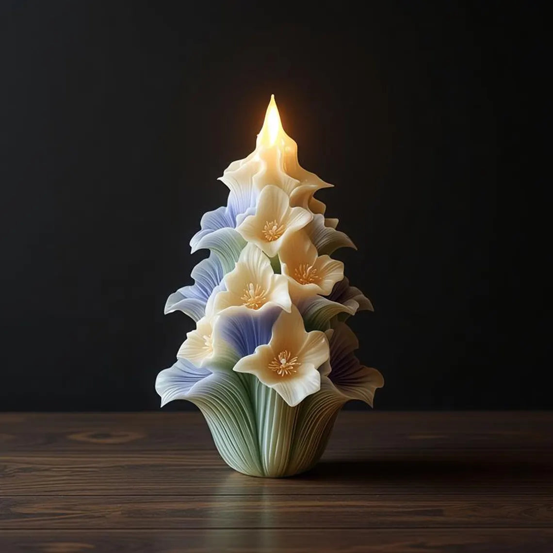 Lily Candle Silicone Mold MB112