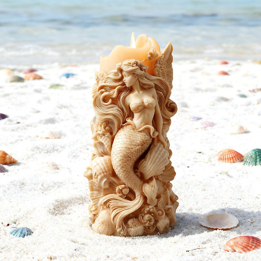 Mermaid Candle Silicone Mold MB104