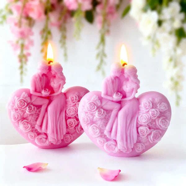 Heart Rose Romantic  Couple Mould MB083